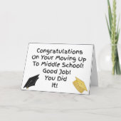 中学校卒業おめでとう カード (正面)