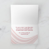 中学校卒業野球こうもりと帽子 カード (内部)