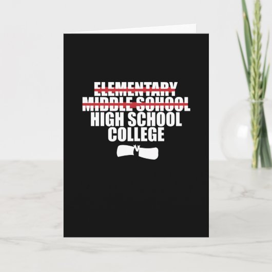 中学校卒業 カード (正面)