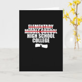 中学校卒業 カード (黄色い花)