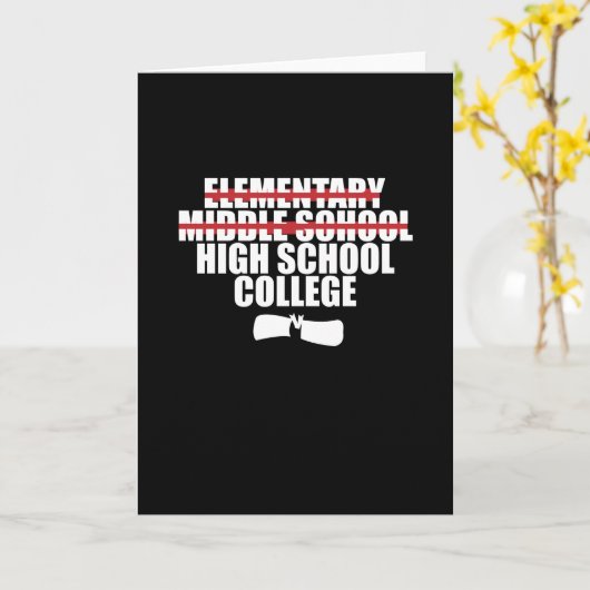 中学校卒業 カード (黄色い花)