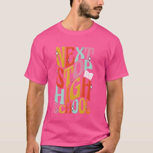 中学校小学校新学期ストップ次H Tシャツ (正面)