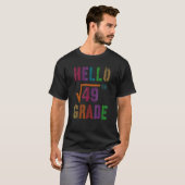 中学校1年生おめでとう 49の平方根 スタッド 先生 S Tシャツ (正面フル)