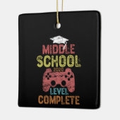 中学校2020年レベル完了 セラミックオーナメント (左)