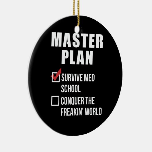 中学生の卒業マスタープラン セラミックオーナメント (右)