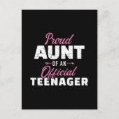 中学生の甥っ子の13歳の誕生日を祝う、自慢の叔母です。 ポストカード (正面)