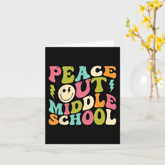 中学生Groovy卒業Scの最終日 カード (黄色い花)