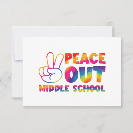 中学絞り染め最終日 サンキューカード (正面)