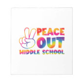 中学絞り染め最終日 ノートパッド (正面)