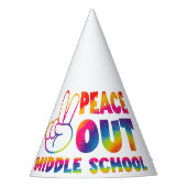 中学絞り染め最終日 パーティーハット (正面)