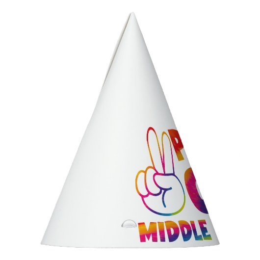 中学絞り染め最終日 パーティーハット (左)