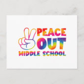 中学絞り染め最終日 ポストカード (正面)