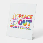 中学絞り染め最終日 台座サイン (正面)