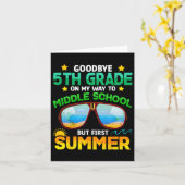 中学1年生への進路初夏 カード (黄色い花)