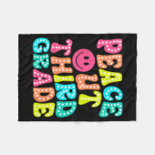 中学3年生の最後の日教え外 フリースブランケット (正面(横))