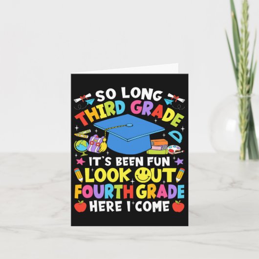 中学3年生4年生 カード (正面)