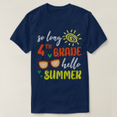 中学4年生Hello夏の学生Senio Tシャツ (デザイン正面)