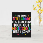 中学5年生から中学まで カード (黄色い花)