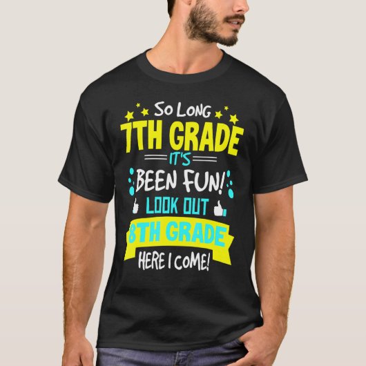 中学7年生8年生から卒業来ます Tシャツ (正面)