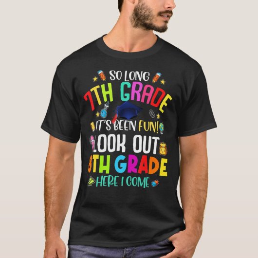 中学7年生8年生から卒業来ます Tシャツ (正面)