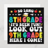 中学8年生から卒業9年生まで 案内状 (正面/裏面)