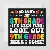 中学8年生から卒業9年生まで 案内状 (正面)