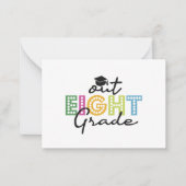 中学8年生の卒業シニアサマーバケーション ノートカード (正面)