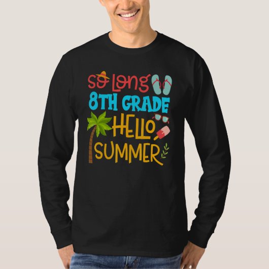中学8年生ハローサマー先生学生キッド Tシャツ (正面)