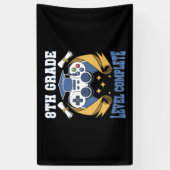 中学8年生レベル完全クリアゲーマー卒業 横断幕 (縦)