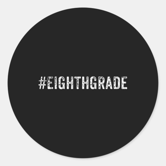 中学8年生又は先生トレンディー贈与 ラウンドシール (正面)