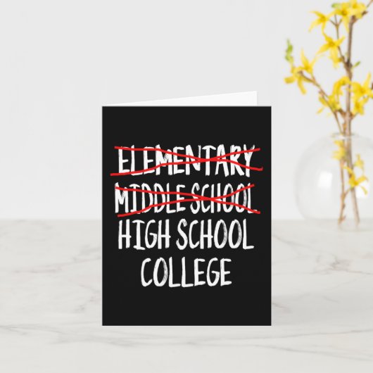 中学 – 中おもしろい学課程 カード (黄色い花)