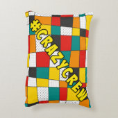 中寿命熱狂するポリエステル製アクセント枕16" x 12" アクセントクッション (裏面(縦))