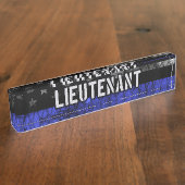 中尉の青線フラ動揺してグ デスクネームプレート (側面)