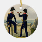 中尉は、「王室のなNaの衣裳からの1つをめっきします セラミックオーナメント (正面)