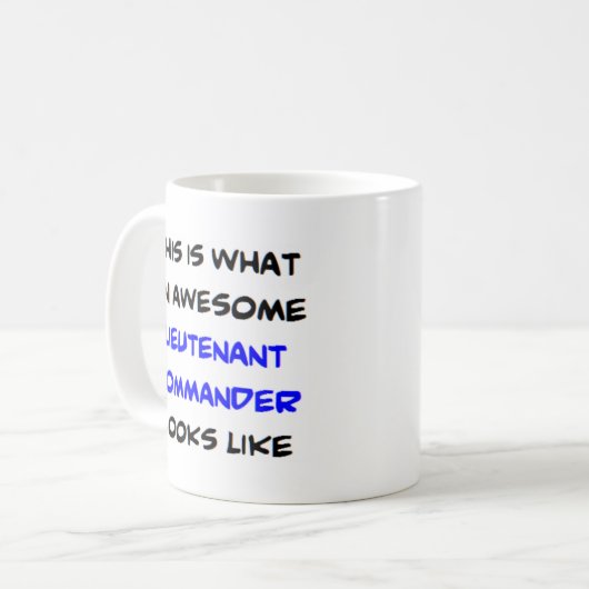 中尉素晴らし長 コーヒーマグカップ (正面左)