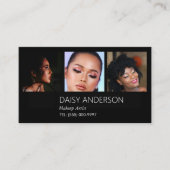 中小企エレガント業MUAメイクアップアーティスト 名刺 (正面)