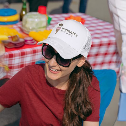 中小企カスタム業アイスクリーム店 キャップ