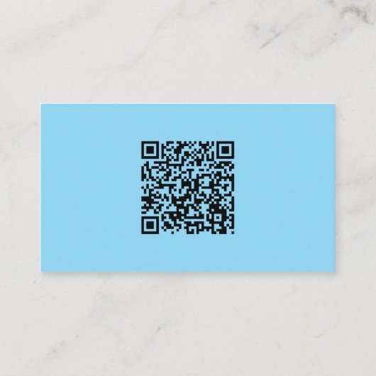 中小企カスタム業ラウンドフォトおよびQRコード 名刺 (裏面)