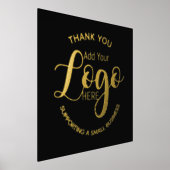 中小企感謝してい業を支えるロゴ 箔ポスター (レイダウン)