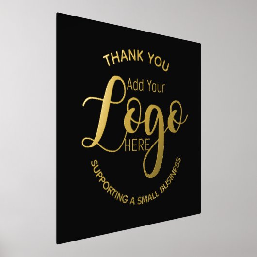 中小企感謝してい業を支えるロゴ 箔ポスター (レイダウン)