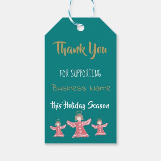 中小企業名ギフトラベルのサポート ギフトタグ (正面)