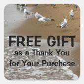 中小企業向け無料ギフトシール スクエアシール (正面)