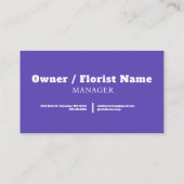 中小企業所有者の名刺 名刺 (裏面)