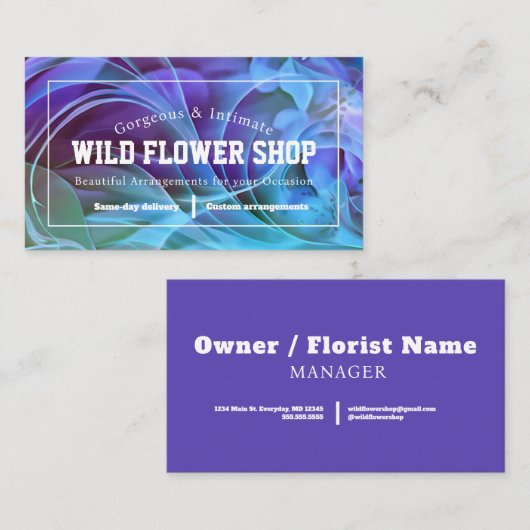 中小企業所有者の名刺 名刺 (正面/裏面)