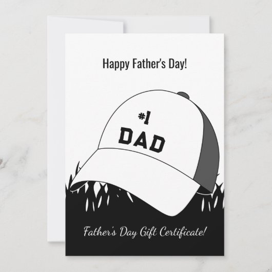 【中小企業】お父さんの日　ギフト証明書 (正面)