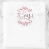 中小規模企業のお客様に感謝 ラウンドシール (バッグ)