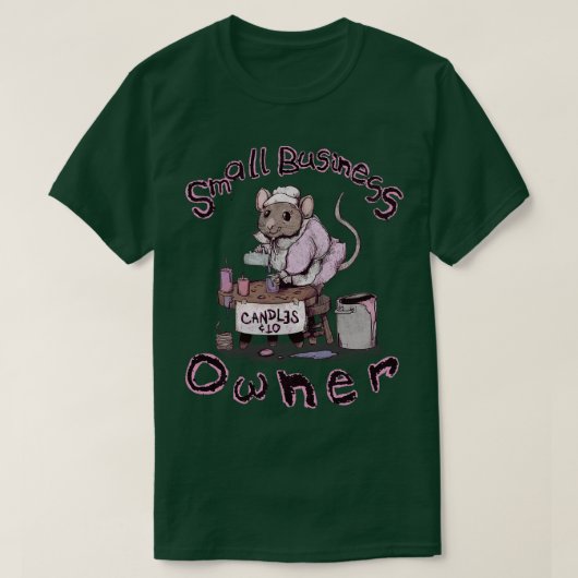 中小規模企業のオーナー Tシャツ (デザイン正面)