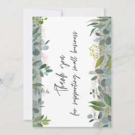 中小規模企業のサポートをありがとうございます  サンキューカード