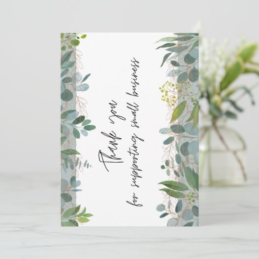 中小規模企業のサポートをありがとうございます  サンキューカード (スタンド正面)