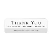 中小規模企業のサポートをありがとうございます ラベル (正面)